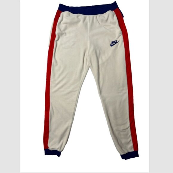 Nike Womens Sportswear Polar Fleece Sweat Cream Pants RET $65 CJ4934-271 sz L - Picture 3 of 11